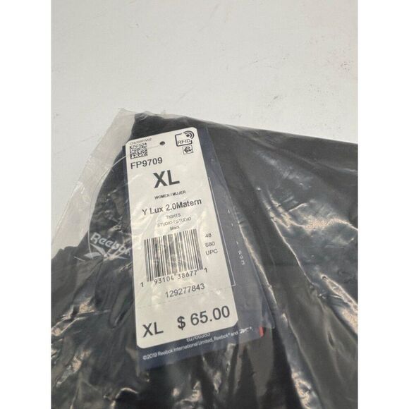 Reebok Womens Lux 2.0 Maternity Studio Tights Leggings, Black - Picture 8 of 13